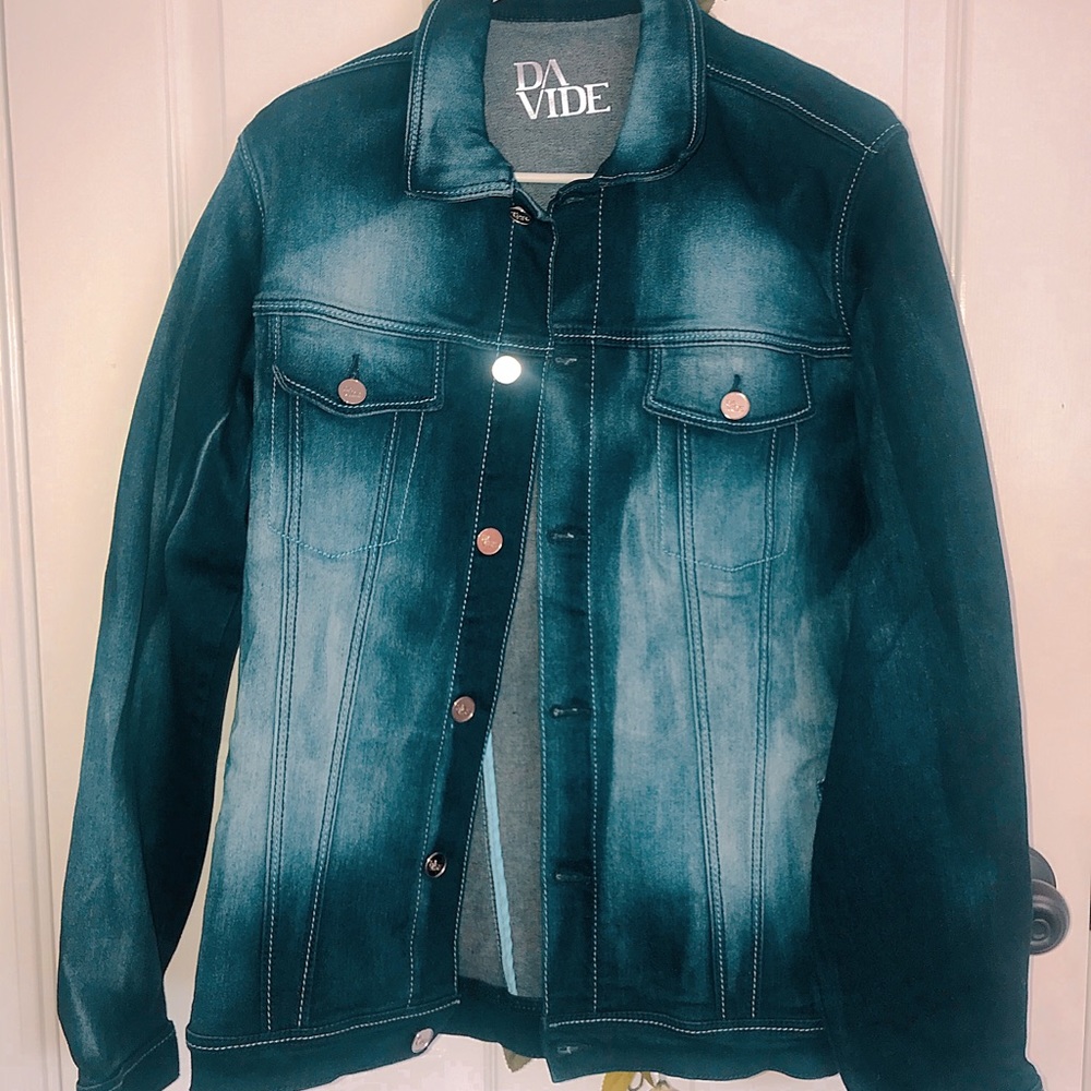 Dark denim jacket over sized